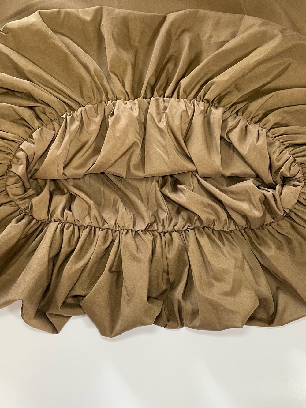 PrettyLittleThing Brown Balloon Midi Skirt High Waist Bubble Hem XS NWT - Picture 9 of 15